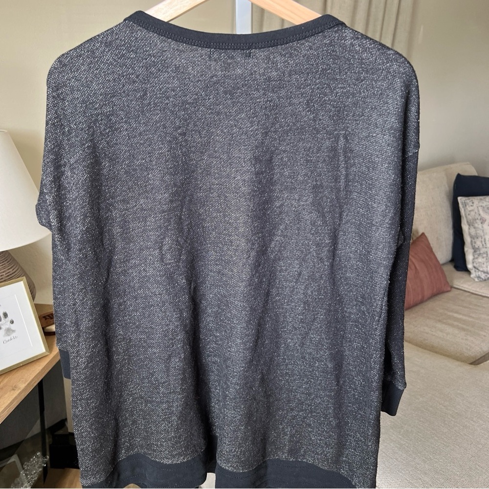 Lauren Jeans Co Ralph Lauren Women’s Black Pullover 3/4 Sleeve Sweater Size L - Picture 8 of 13